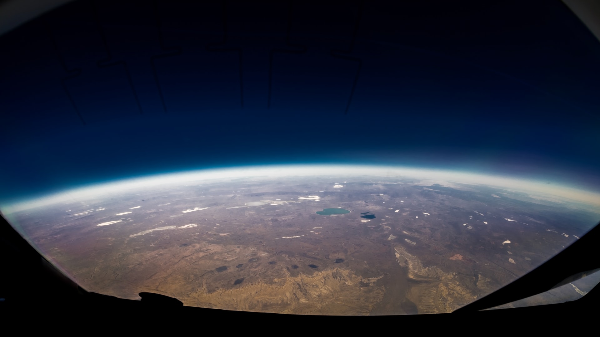 View of Earth from orbit