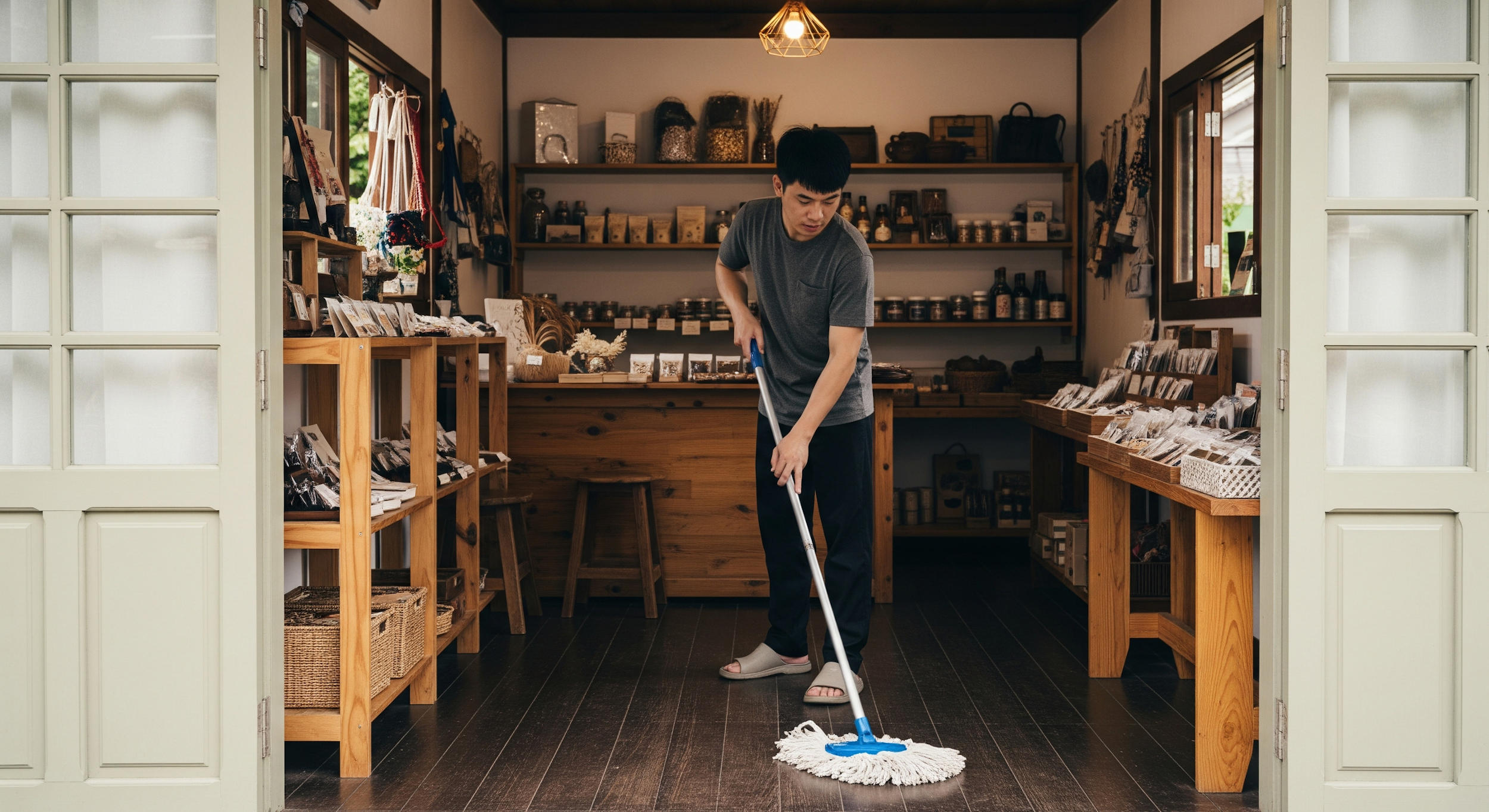 Time to Mop the Shop