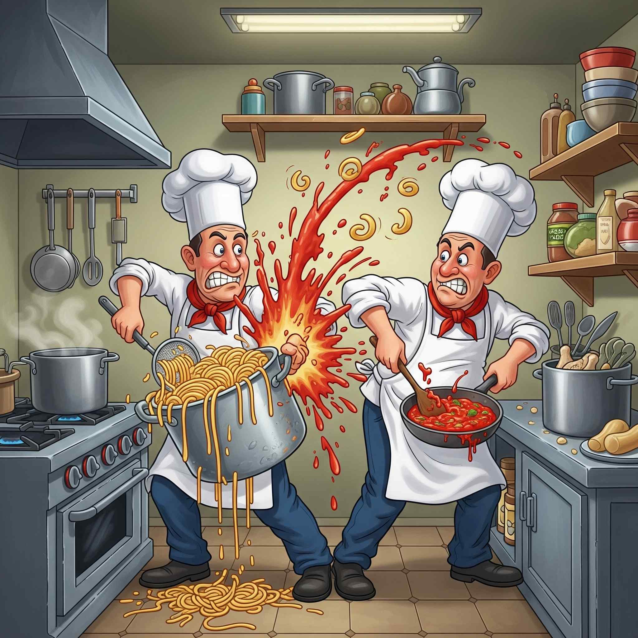 A humorous illustration of why not to duplicate pages.